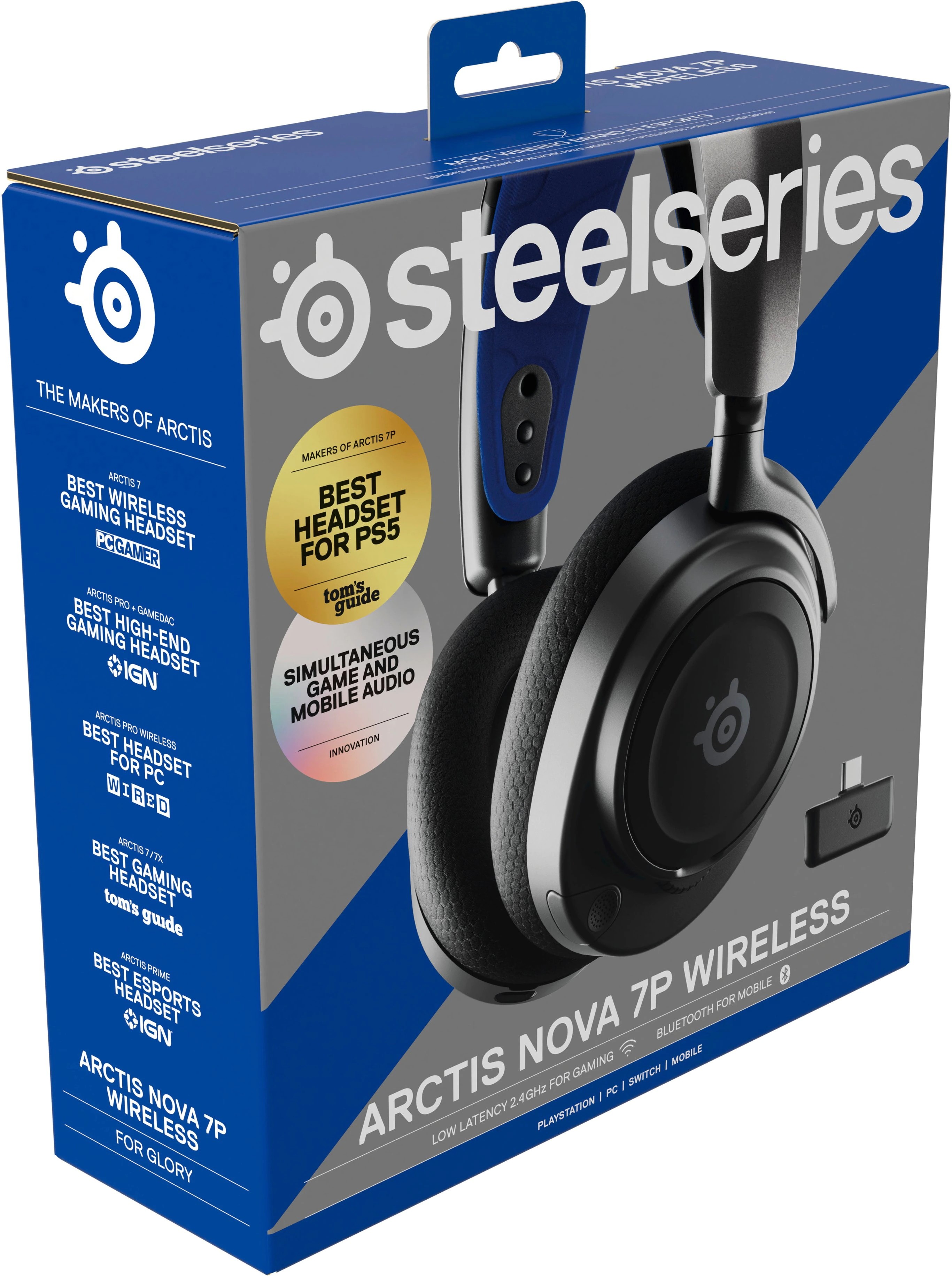 Беспроводные наушники SteelSeries Arctis Nova 7P, Черный детальное изображение - 11