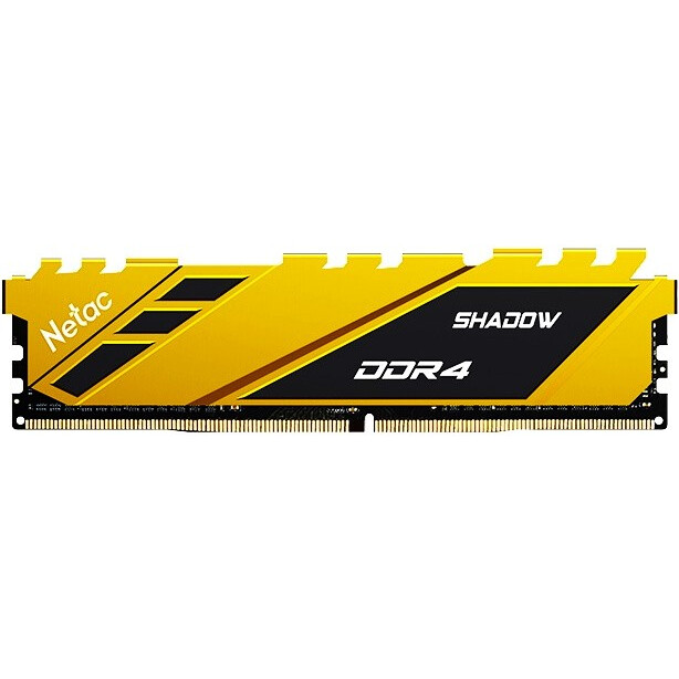 Оперативная память Netac Shadow Yellow DDR4 3200MHz, NTSDD4P32SP-08Y, 8 Гб детальное изображение - 1