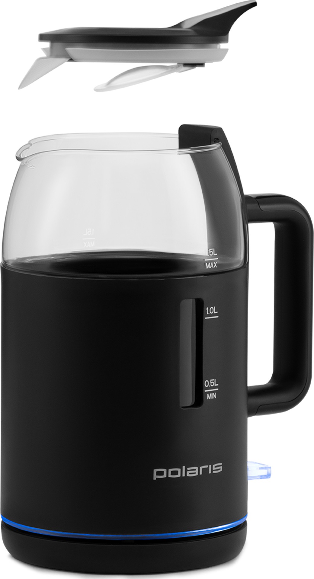 Электрочайник Polaris PWK 1545CGL, Черный детальное изображение - 3