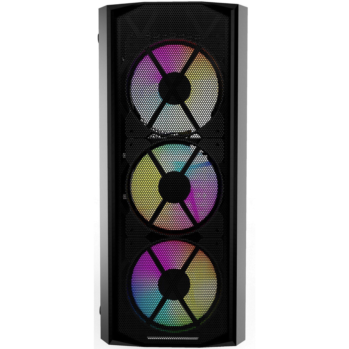 Корпус Powercase Rhombus X3 Mesh LED, Черный детальное изображение - 5