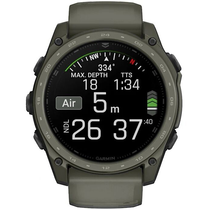 Смарт-часы Garmin Tactix 8 Amoled edition, 51 мм, Cerakote Coating Olive Drab, Оливковый детальное изображение - 7