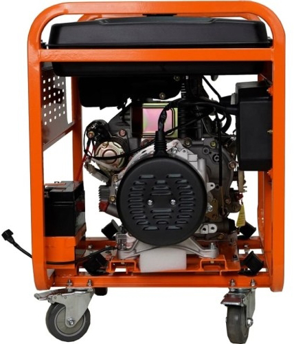 Генератор дизельный с воздушным охлаждением LIFAN DG6500EA, открытый, 5 кВт, Оранжевый детальное изображение - 7