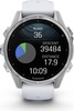Смарт-часы Garmin Fenix 8 AMOLED 43 мм, Серебристый корпус, белый ремешок вариант - 2