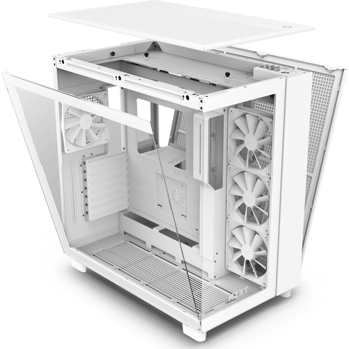 Корпус NZXT H9 Flow, Белый детальное изображение - 6