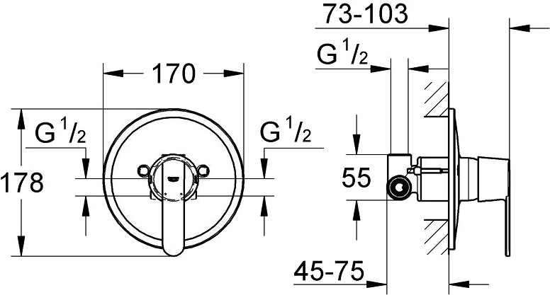 Смеситель Grohe Get 31200000 детальное изображение - 2