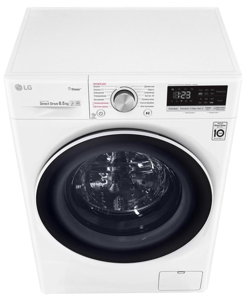 Стиральная машина LG AI DD F4V5VS0W, Белый детальное изображение - 5