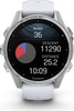Смарт-часы Garmin Fenix 8 AMOLED 43 мм, Серебристый корпус, белый ремешок вариант - 4