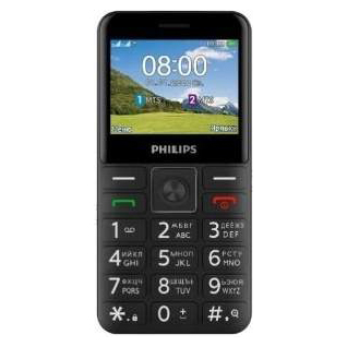 Кнопочный телефон Philips Xenium E207, черный детальное изображение - 2
