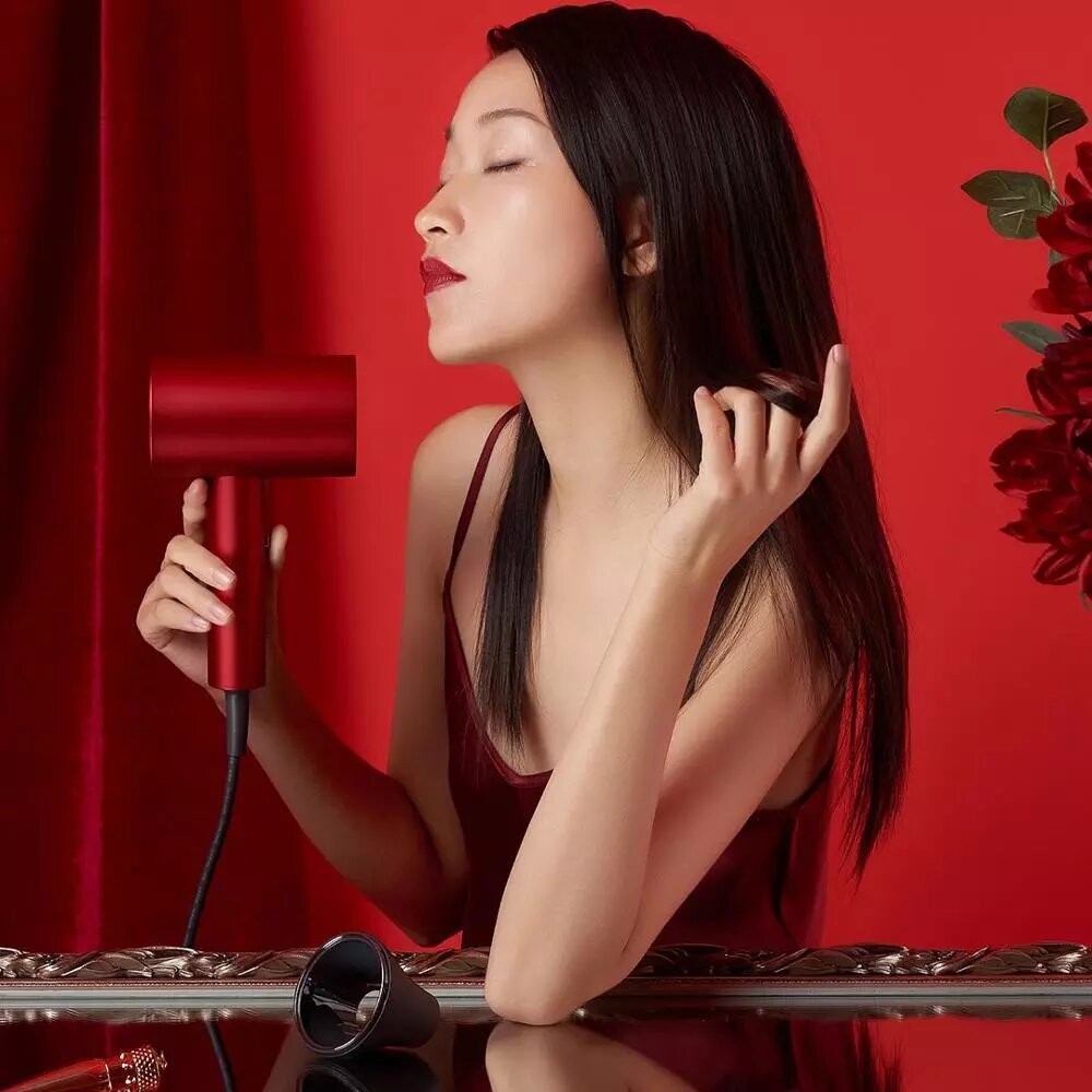 Фен Xiaomi ShowSee Hair Dryer A5, Красный детальное изображение - 2