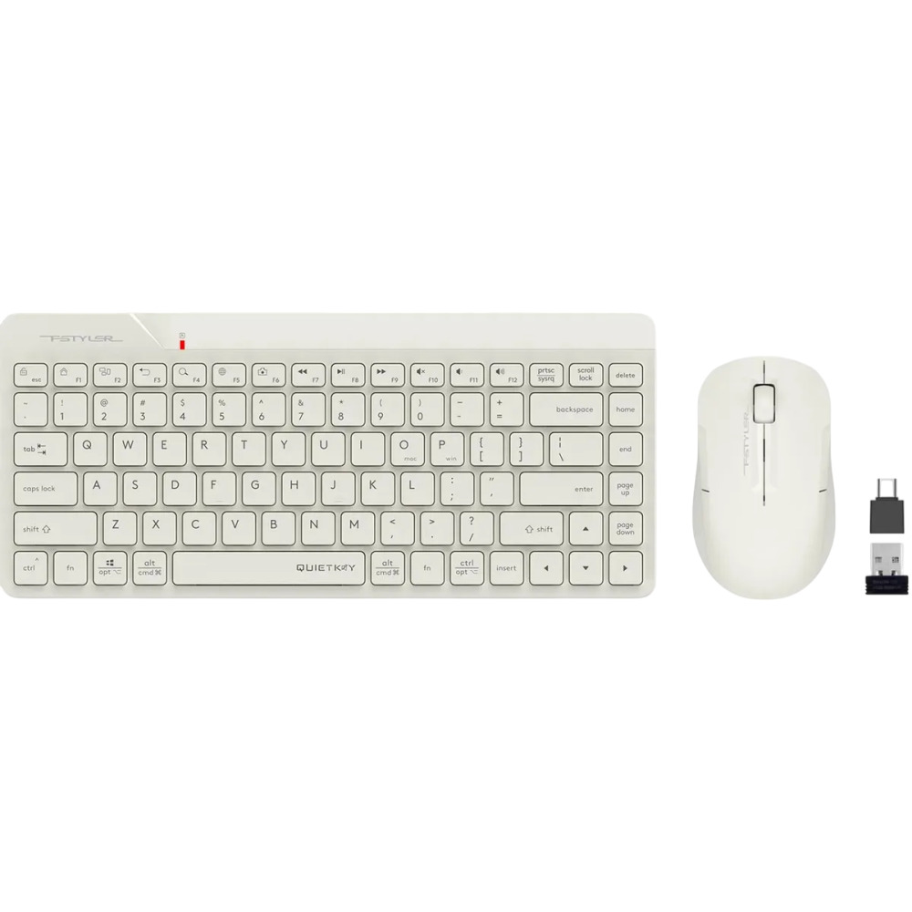 Клавиатура + мышь A4Tech Fstyler FG2200 Air2, Бежевый детальное изображение - 3