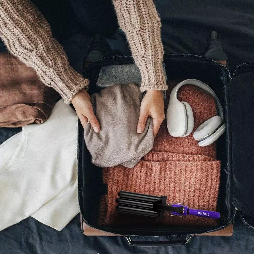 Плойка KITFORT KT-3218, Фиолетовый детальное изображение - 8