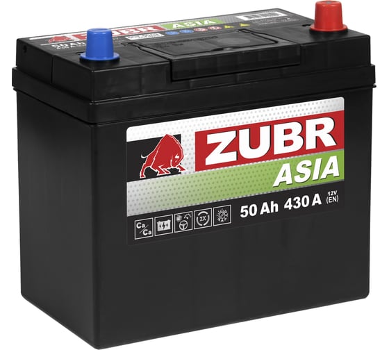 Аккумулятор ZUBR Premium Asia 50, Обратная полярность, ZPA500, 50 А*ч детальное изображение - 1