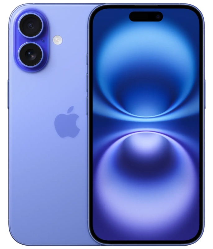 Смартфон Apple iPhone 16 128 Гб, Ультрамарин, Dual nano SIM детальное изображение - 1