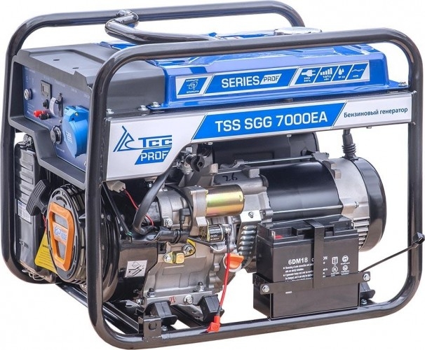 Генератор бензиновый ТСС SGG 7000EA 030020, 7 кВт, Синий детальное изображение - 4