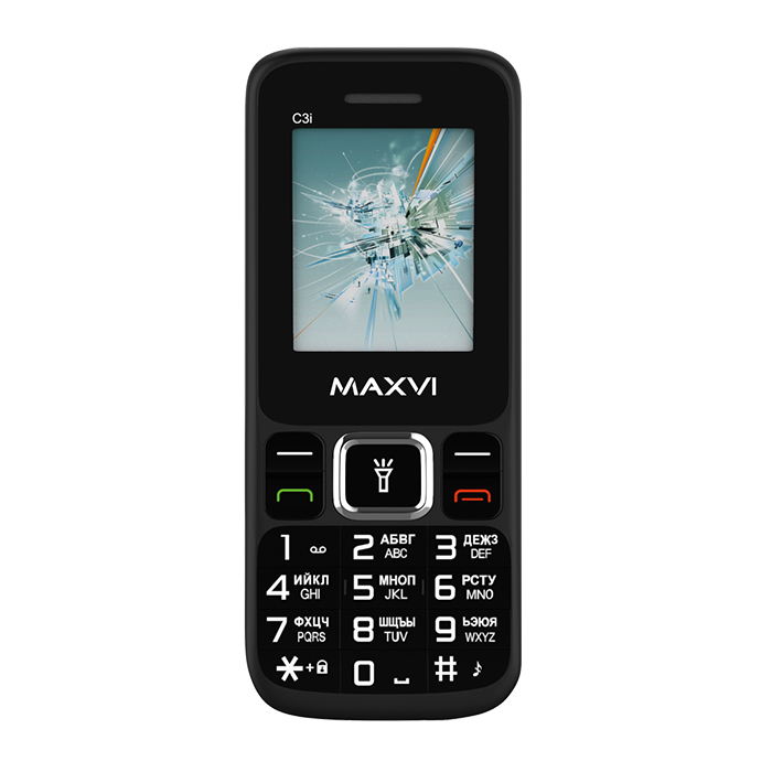 Мобильный телефон MAXVI C3i (без З\У), 32 Мб, Черный, Dual mini-SIM детальное изображение - 2