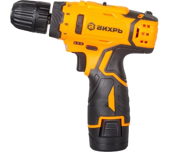 Аккумуляторная дрель-шуруповерт Вихрь ДА-12Л-2КН, 30 Нм, 12 В детальное изображение - 3