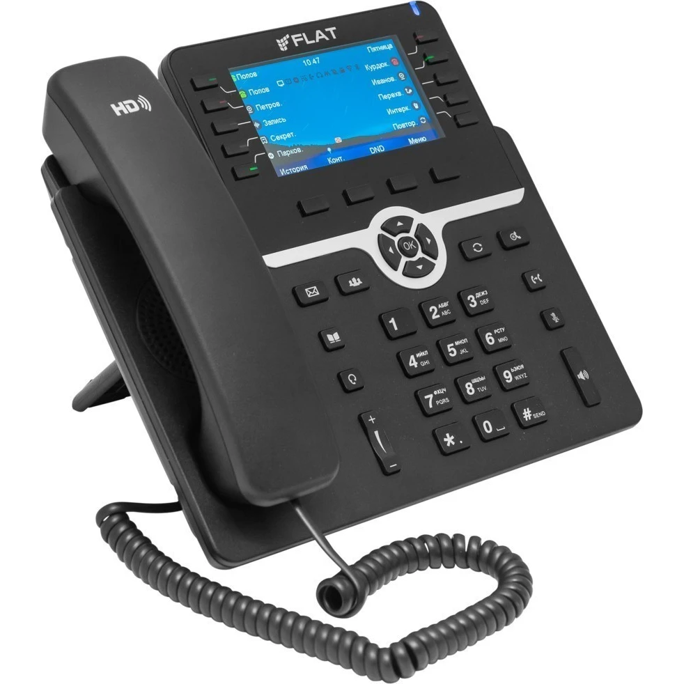 VoIP-телефон Flat-Pro Flat-Phone B10, Черный детальное изображение - 2