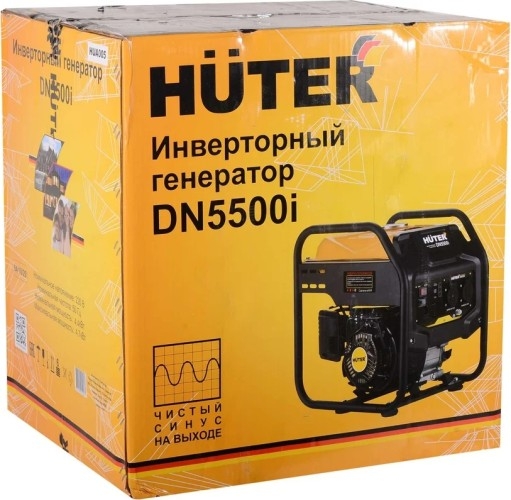 Генератор бензиновый HUTER DN5500i 64/10/29, 4.4 кВт, Черный детальное изображение - 9