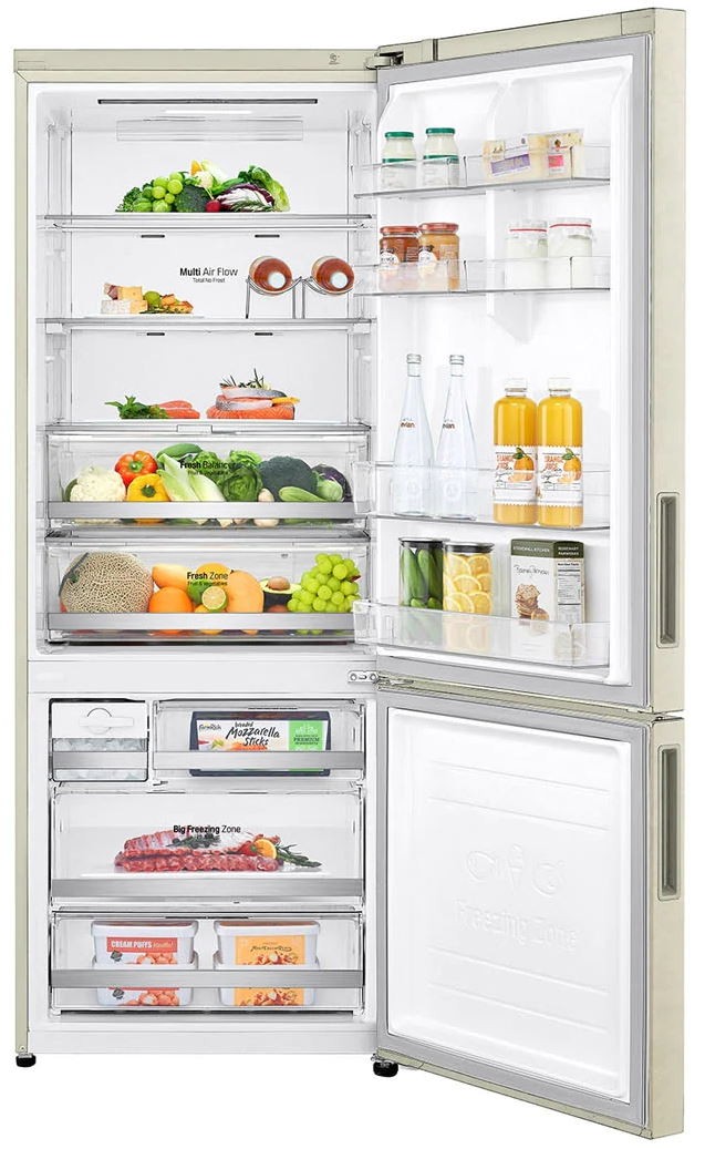 Холодильник LG GC-B569PECM, Бежевый детальное изображение - 2
