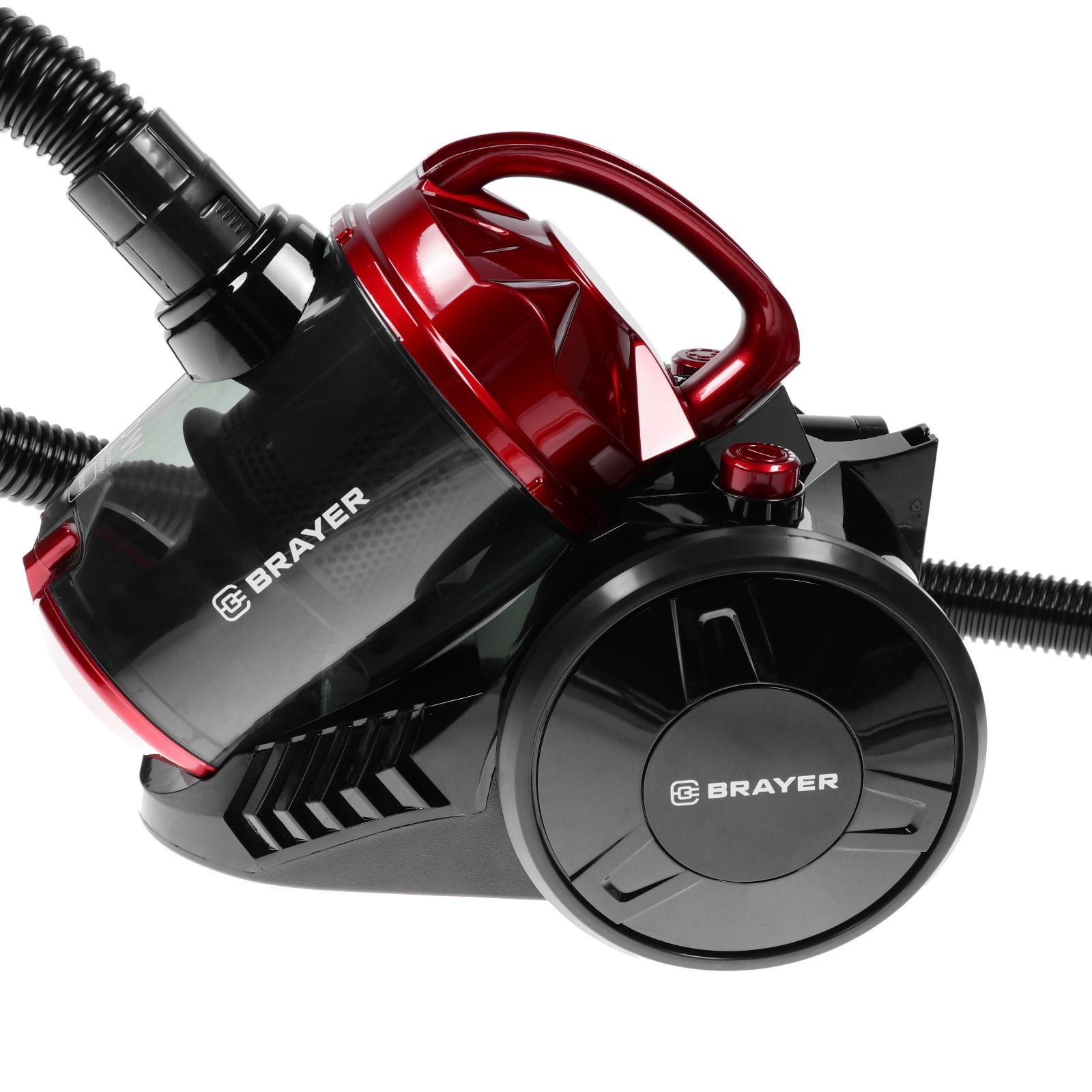 Пылесос Brayer BR4202, Черный/Красный детальное изображение - 5