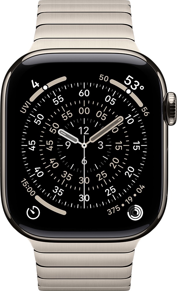 Умные часы Apple Watch Series 11 42 мм, Natural Titanium Case with Natural Link Bracelet, GPS + Cellular, Серебристый детальное изображение - 2
