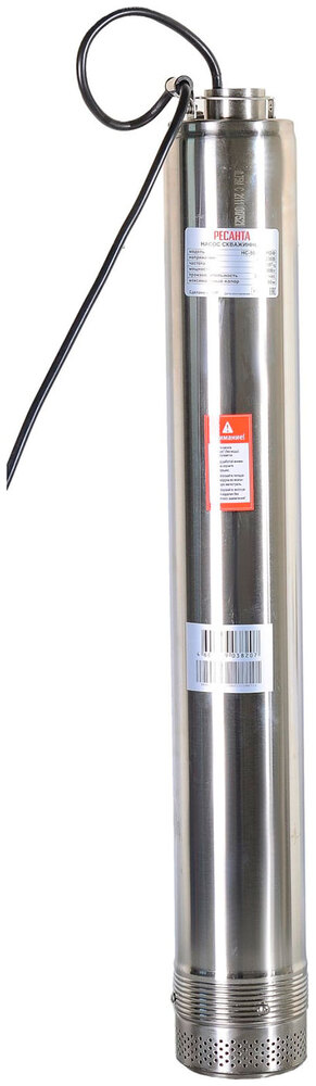 Скважинный насос Ресанта НС-55/80 ПРОФ, 55 л/мин, 32 мм, напор 80 м, d=100 мм, 1100 Вт, Серый №1