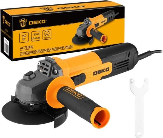 Углошлифовальная машина DEKO (УШМ) AG750DK 083-1023, 125 мм, 0-12000 об/мин, 750 Вт детальное изображение - 4