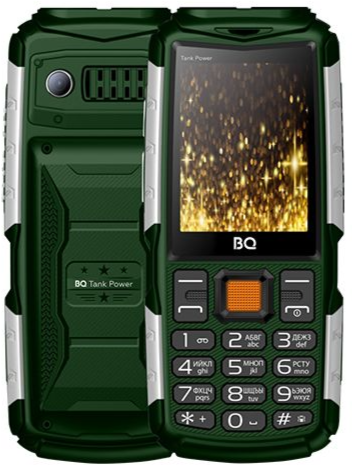 Мобильный телефон BQ 2430 Tank Power, 32 Мб, Черный/Серебристый, Dual micro-SIM детальное изображение - 2