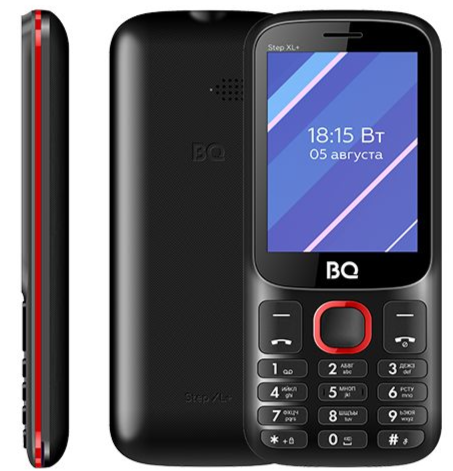 Мобильный телефон BQ 2820 Step XL+, 32 Мб, Черный/Красный, Dual mini-SIM детальное изображение - 2