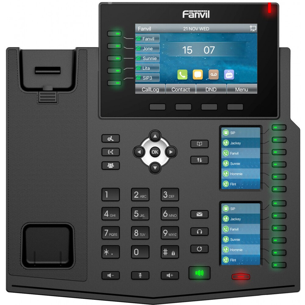 VoIP-телефон Fanvil (Linkvil) X6U, Черный детальное изображение - 3
