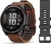 Смарт-часы Garmin Fenix 8 Pro AMOLED DLC, 51 мм, угольно-серый, черный силиконовый ремешок вариант - 2