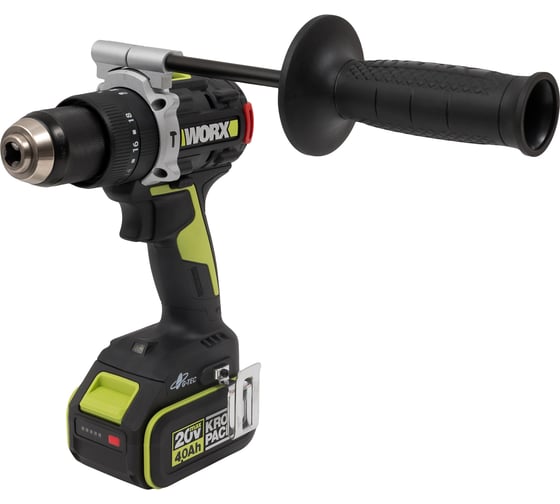 Аккумуляторная ударная дрель-шуруповерт WORX Professional WU373.2, 20 В, 95 Нм, 4 А·ч детальное изображение - 12