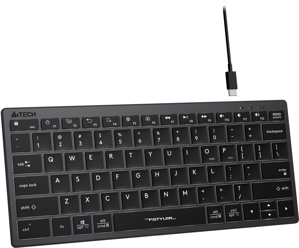 Клавиатура A4Tech Fstyler FX61, Серый детальное изображение - 3