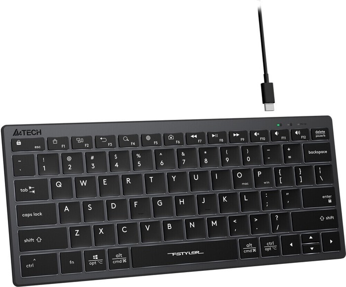 Клавиатура A4Tech Fstyler FX61, Серый №3
