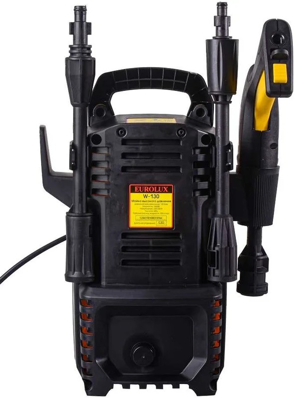 Автомойка EUROLUX W-130, 1.6 кВт, 130 бар, Желтый детальное изображение - 4