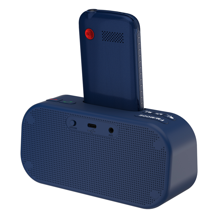 Мобильный телефон MAXVI RT-04 с док-станцией, 32 Мб, Синий, Dual mini-SIM детальное изображение - 4