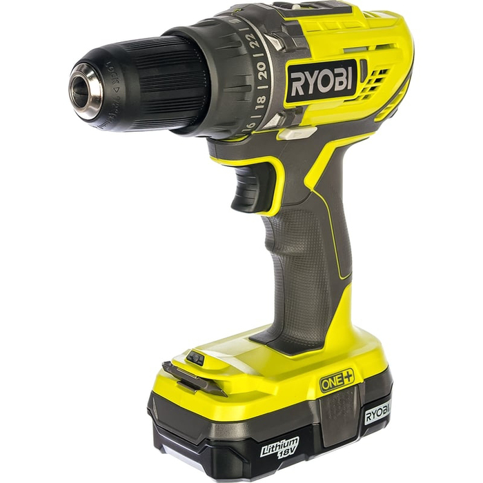 Аккумуляторная дрель-шуруповерт Ryobi R18DD3-113S ONE+ 5133003350, 18 В, 50 Нм, 1.3 А·ч  №2
