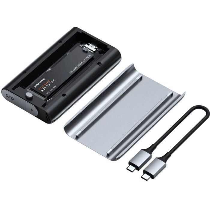 Внешний корпус для SSD M.2 Satechi USB4 NVMe SSD Pro Enclosure ST-EU4NPM, Серый №4