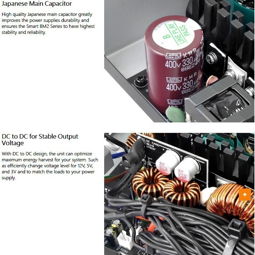 Блок питания Thermaltake Smart BM2 (PS-SPD-0650MNFABE-1), 650 Вт детальное изображение - 7