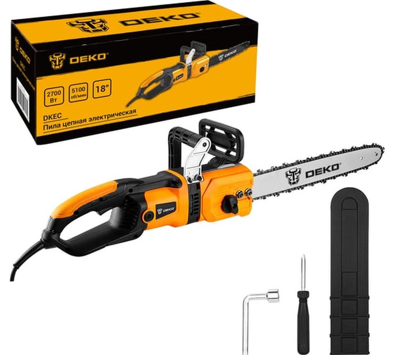 Цепная пила DEKO DKEC 063-4510, 45 см, 2700 Вт детальное изображение - 1
