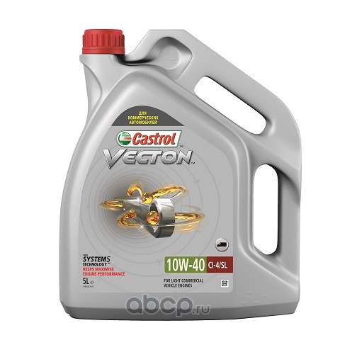 Моторное масло Castrol Vecton 10W-40, 5 л детальное изображение - 1