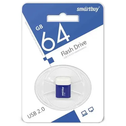 USB Flash накопитель SmartBuy Lara (SB64 ГБLARA-B) 64 ГБ, синий детальное изображение - 3
