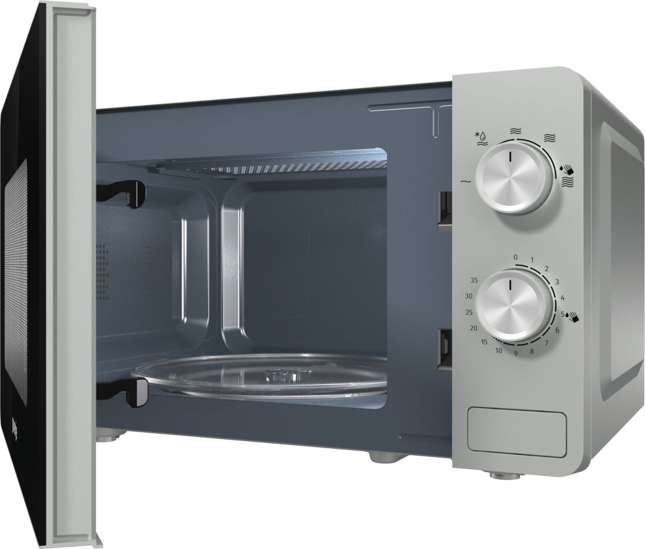 Микроволновая печь Gorenje Essential MO 17 E1S, Серебристый детальное изображение - 4
