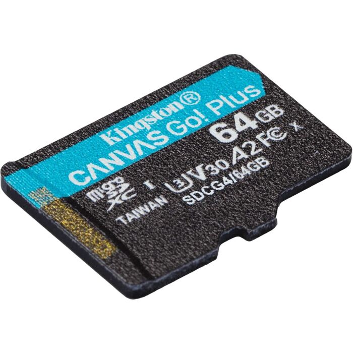 Карта памяти Kingston Canvas Go! Plus MicroSD (SDCG4/64GBSP), 64 Гб №1