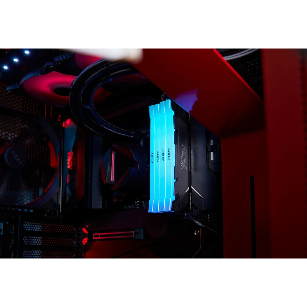 Оперативная память Kingston Fury Renegade RGB DDR4 3200MHz, KF432C16RB2AK4/32, 4x8 Гб KIT, 32 Гб детальное изображение - 4