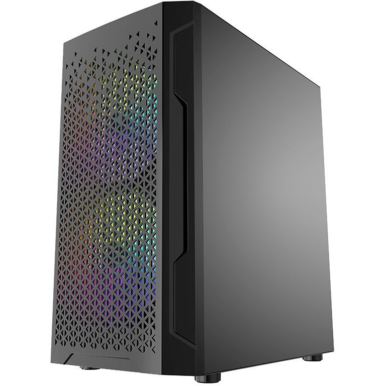 Корпус Powercase Mistral Micro Z3B Mesh LED, Черный детальное изображение - 4