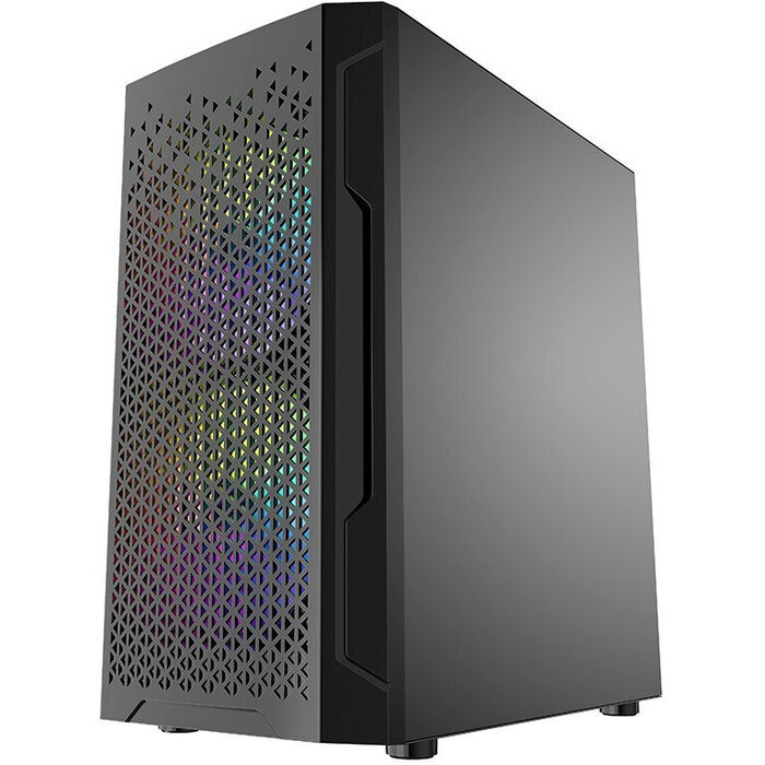 Корпус Powercase Mistral Micro Z3B Mesh LED, Черный №4