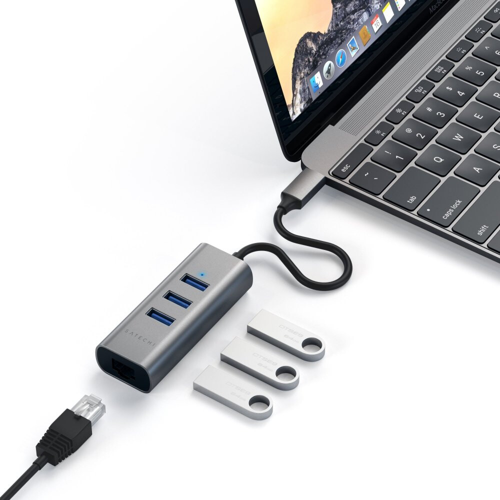 USB-концентратор Satechi ST-TC2N1USB31AM, Черный детальное изображение - 3