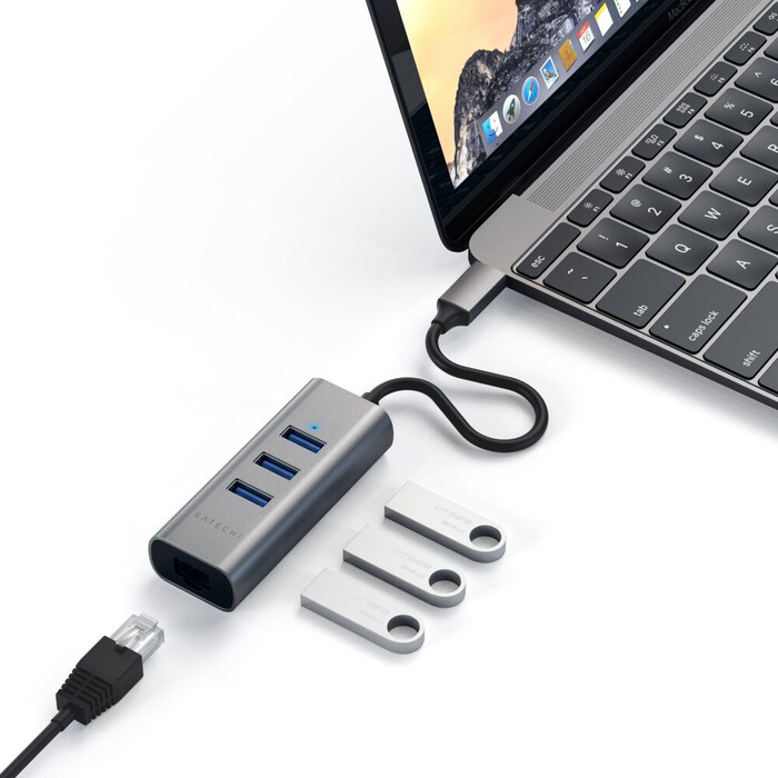 USB-концентратор Satechi ST-TC2N1USB31AM, Черный №3