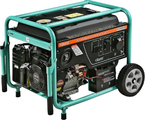 Генератор бензиновый Sturm PG8780NE, 7.5 кВт, Зеленый детальное изображение - 1